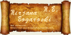 Mirjana Bogaroški vizit kartica